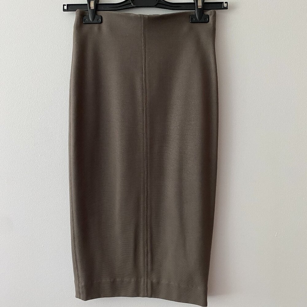 Aritzia Wilfred High Waist Stretch Mauve Grey Pencil Skirt XS